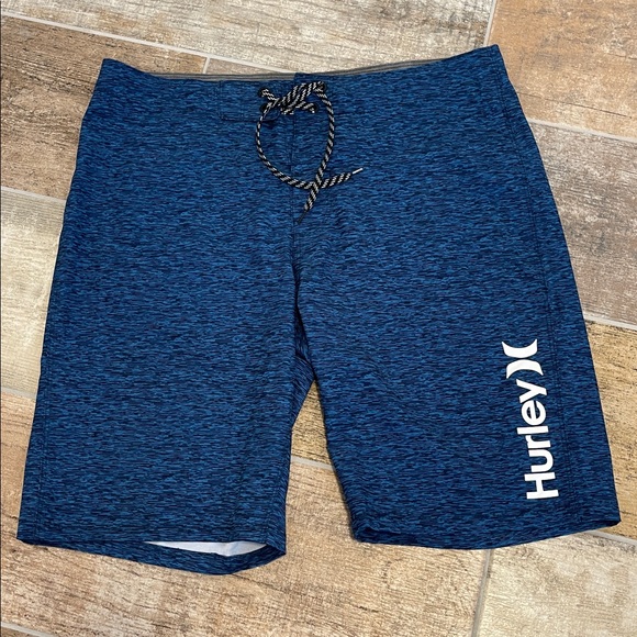 Hurley Other - Hurley Blue Mens Bathing Suit Swim Trunks Board Shorts Size 32